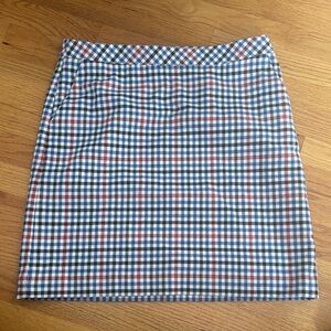 Talbots Plaid Pencil Skirt - Blue, Red, White